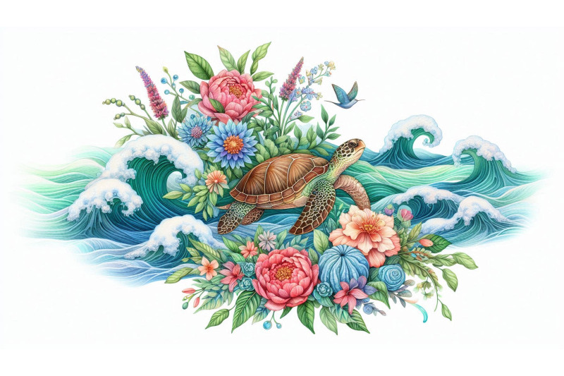 floral-tide-and-turtle