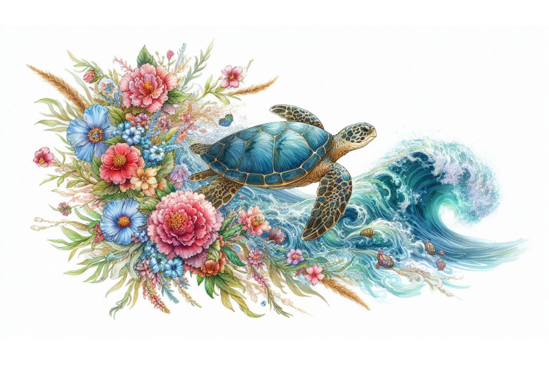 floral-tide-and-turtle