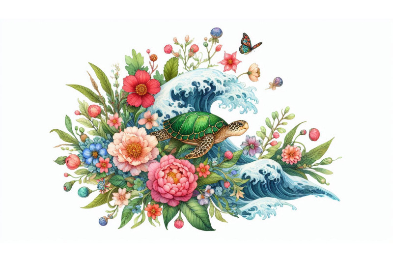 floral-tide-and-turtle