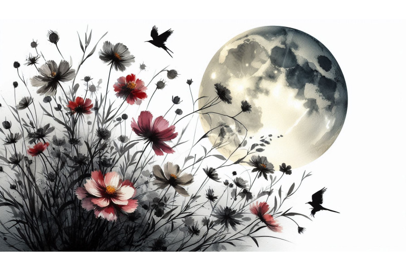 flower-moon-silhouette