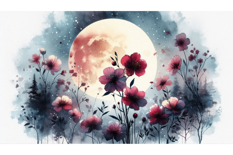 flower-moon-silhouette