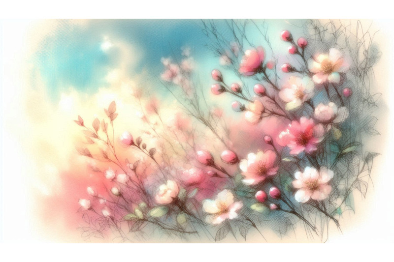 flowers-sky-sketch
