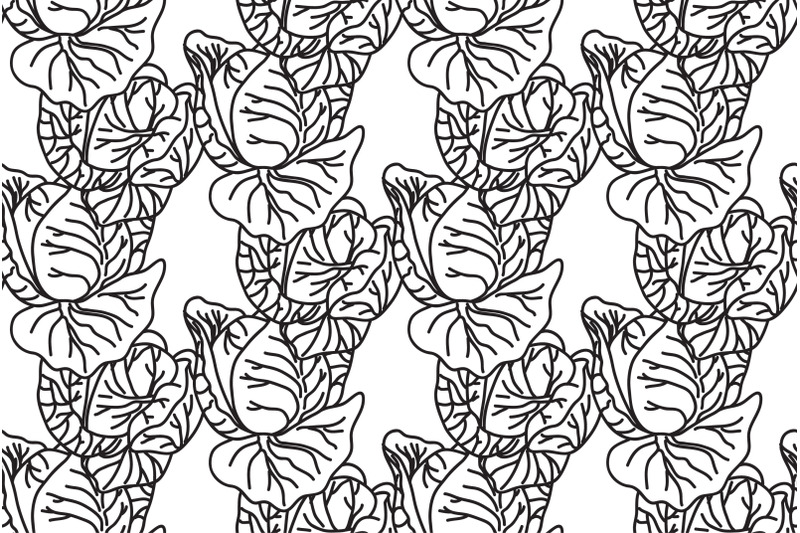 line-art-botanical-cabbages-seamless-pattern-vector-illustration