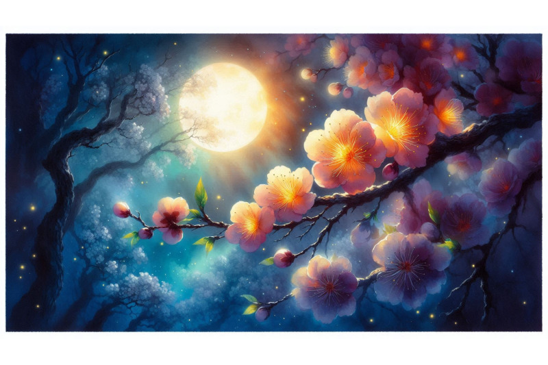 glowing-blossoms-moon