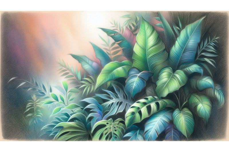 glowing-green-leaves
