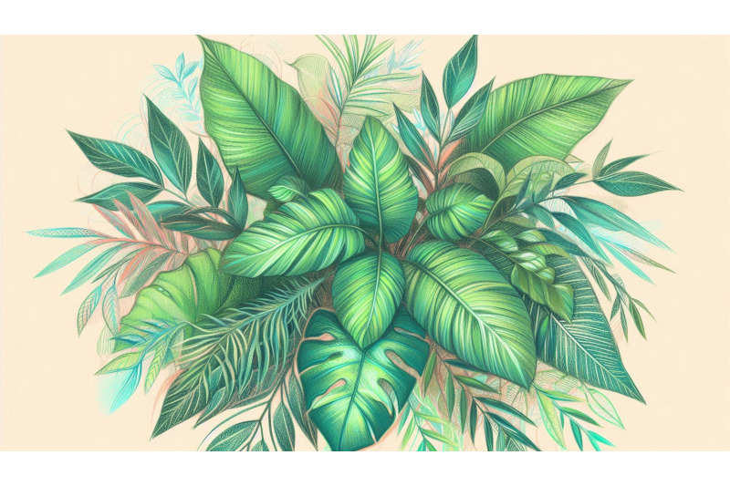 glowing-green-leaves