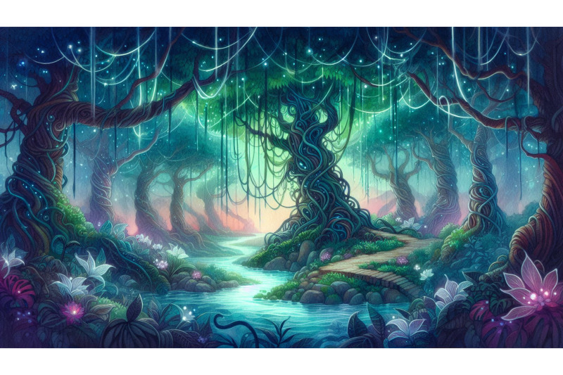 glowing-vines-jungle