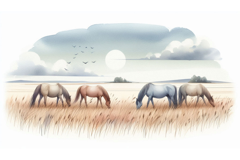 grassy-plains-horses