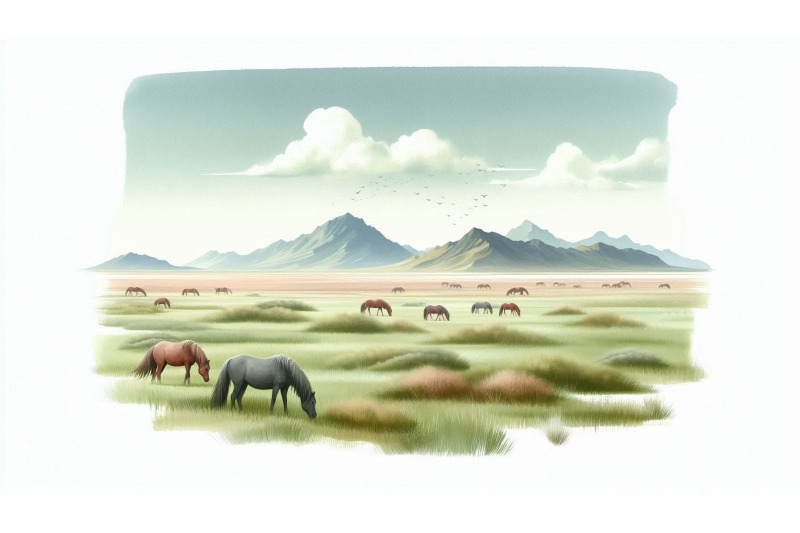 grassy-plains-horses