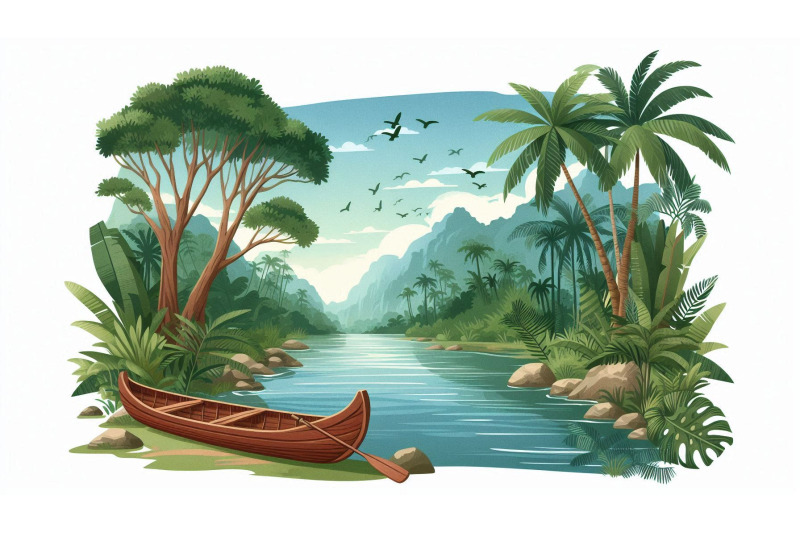 jungle-river-canoe