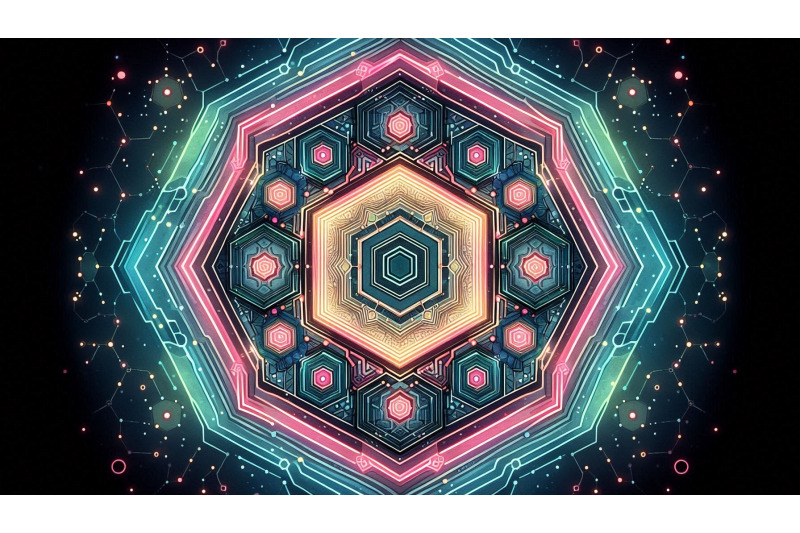 neon-hexagon-repeat