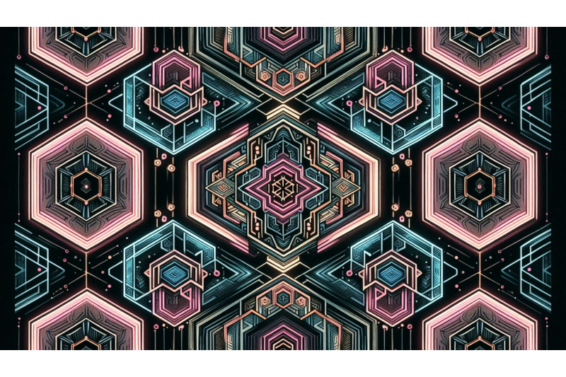 neon-hexagon-repeat