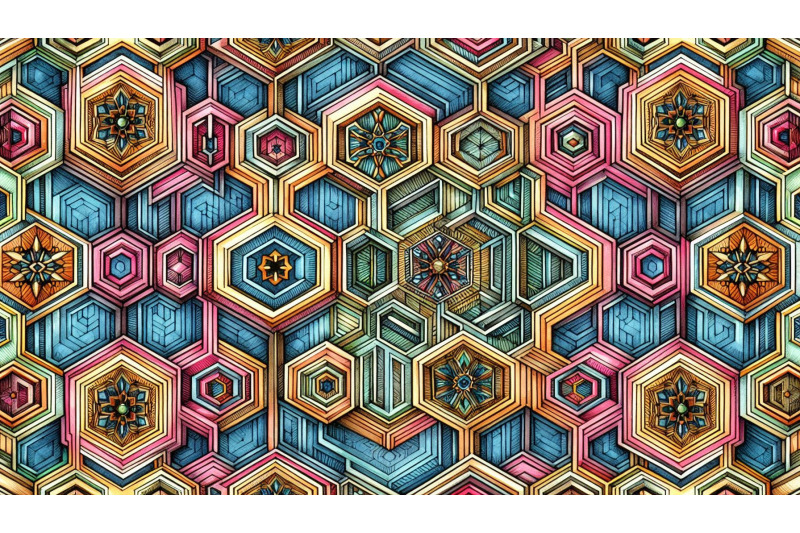 neon-hexagon-repeat