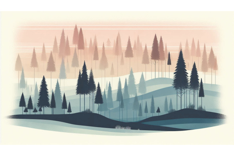 pastel-forest-layers