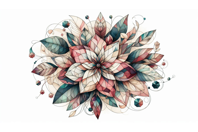 polygonal-floral-textures