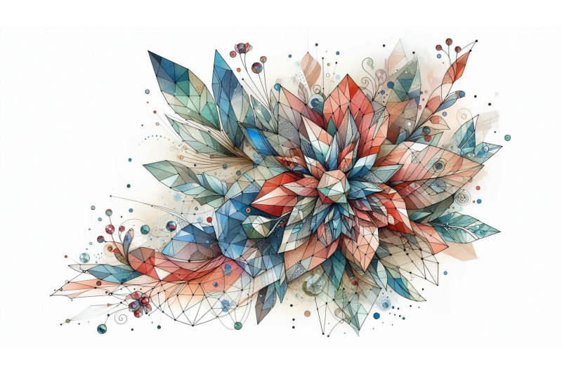 polygonal-floral-textures