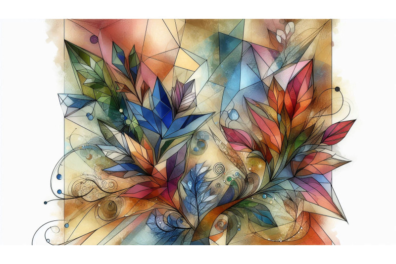 polygonal-floral-textures