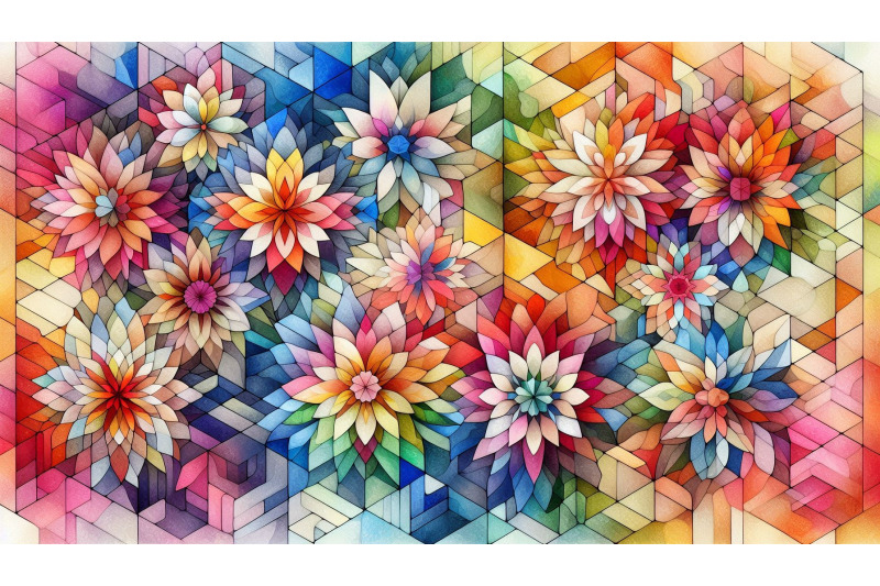 prismatic-flower-tiles
