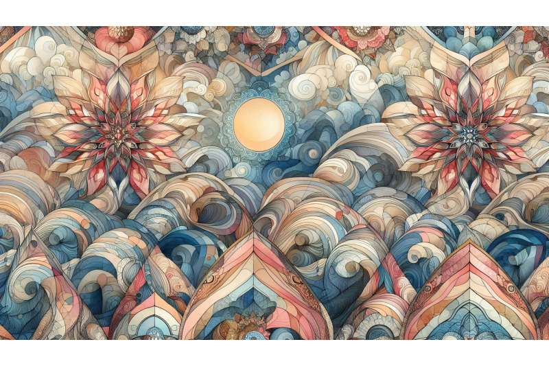 seamless-floral-geometry