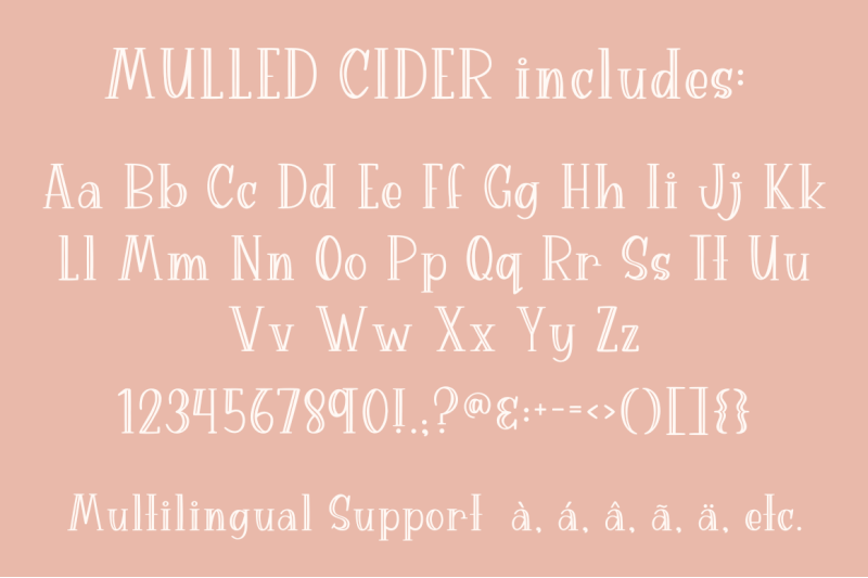 mulled-cider-handwritten-font