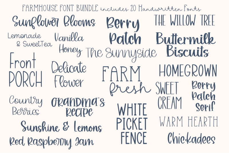 farmhouse-font-bundle