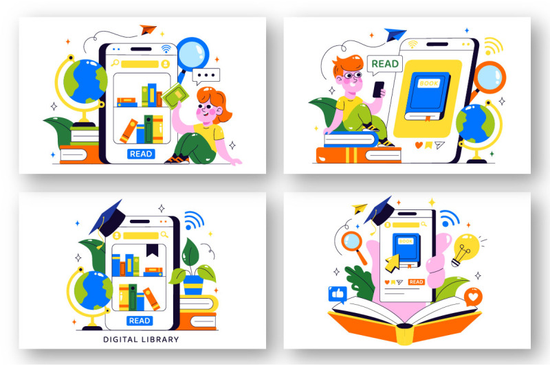 10-digital-library-illustration