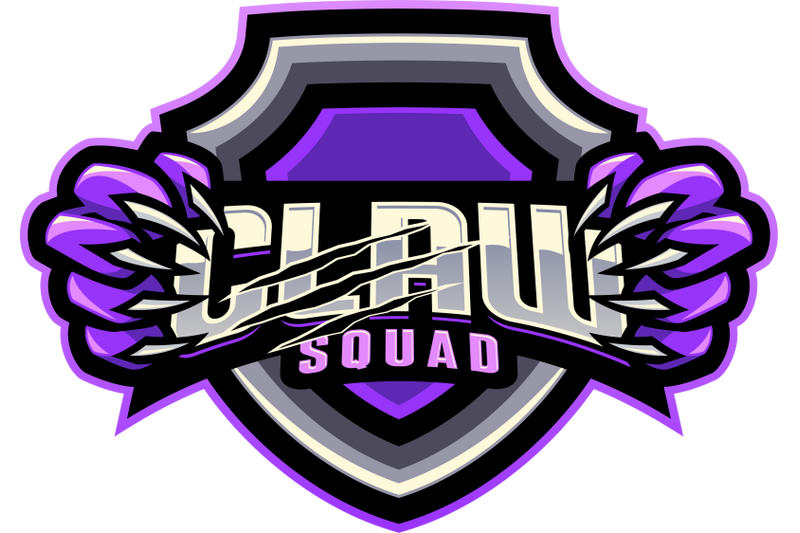 claw-squad-esport-mascot-logo-design
