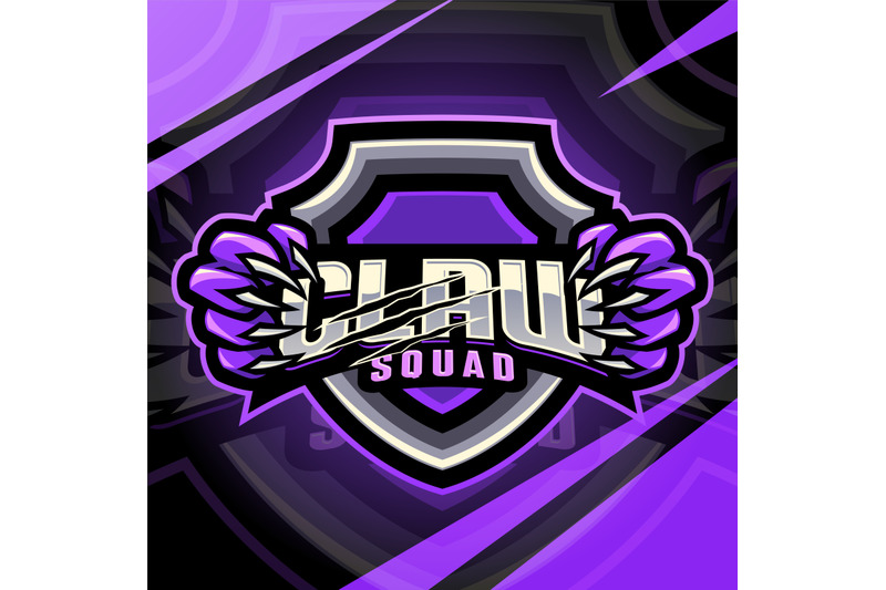 claw-squad-esport-mascot-logo-design
