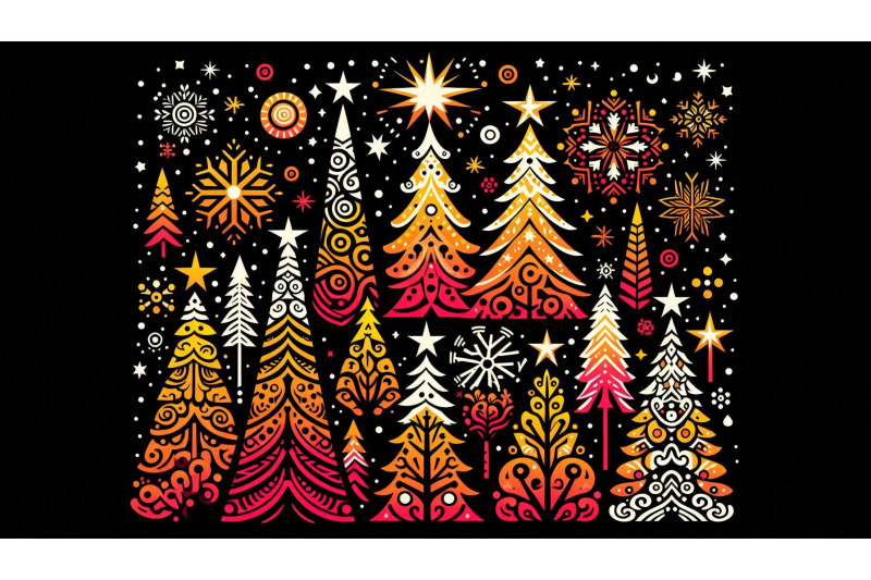 bold-and-bright-festive-trees