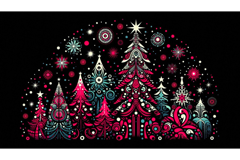 bold-and-bright-festive-trees