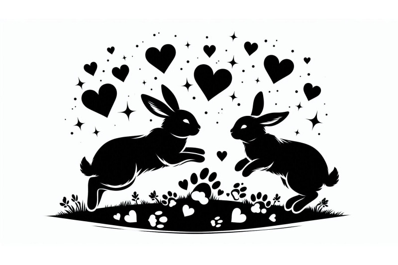 bunnies-heart-prints
