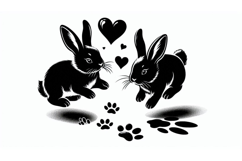 bunnies-heart-prints