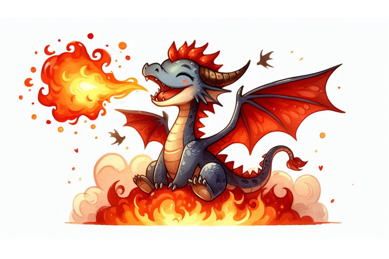 cartoon-dragon-breathing-fire