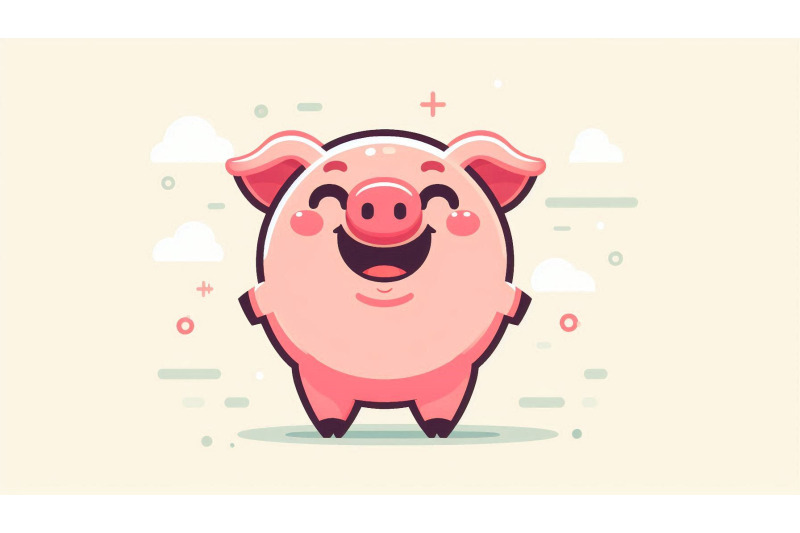 cartoon-pig-smiling-vector