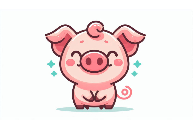 cartoon-pig-smiling-vector