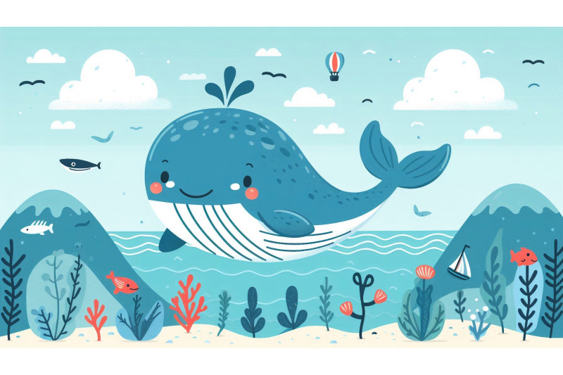 cartoon-whale-smiling-vector