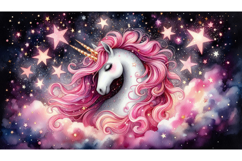 celestial-unicorn-pink-stars