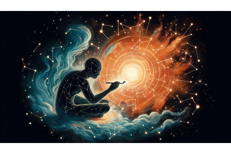 chalk-art-creating-constellations