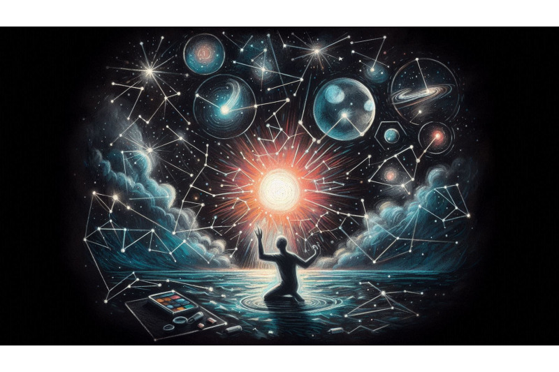 chalk-art-creating-constellations