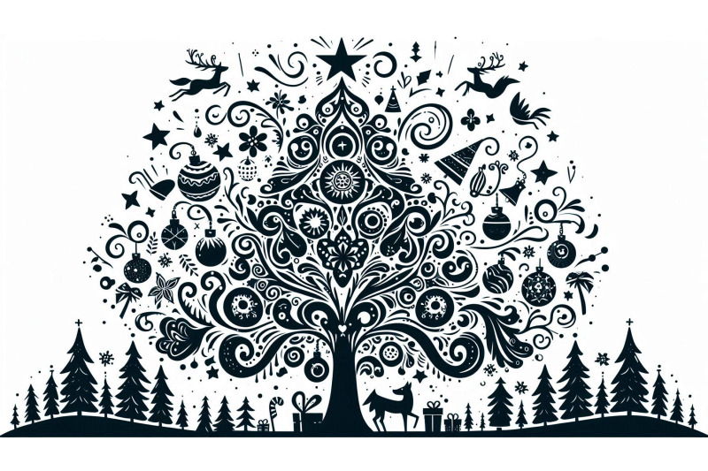 cheerful-tree-for-christmas-card
