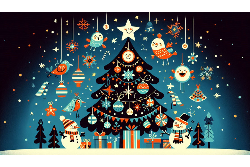 cheerful-tree-for-christmas-card