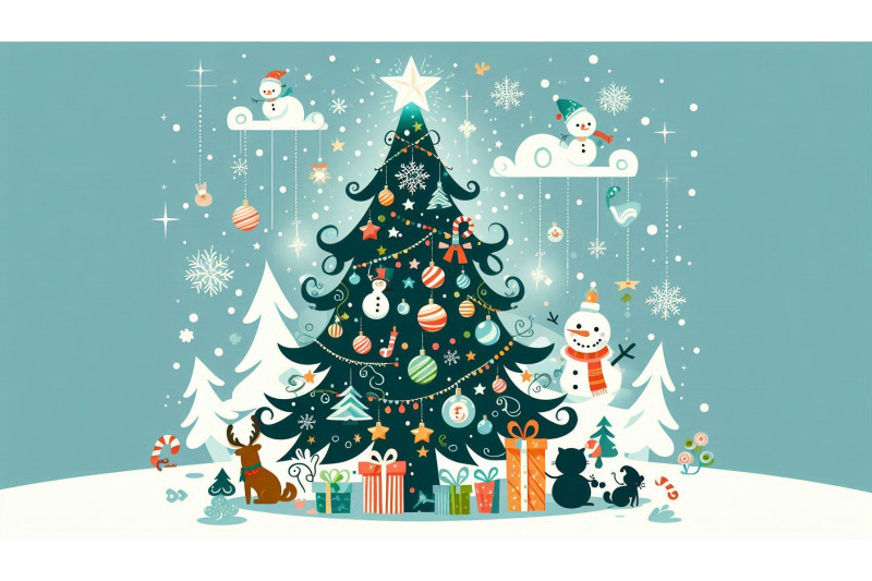 cheerful-tree-for-christmas-card