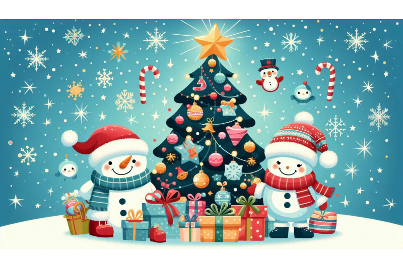 cheerful-tree-for-christmas-card