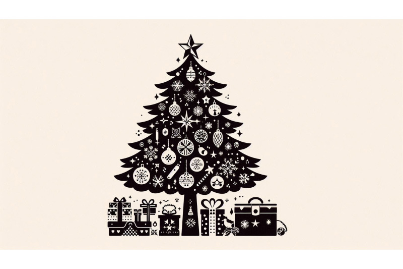 chic-holiday-tree-graphic-style