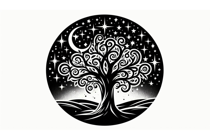 classic-tree-art-with-stars