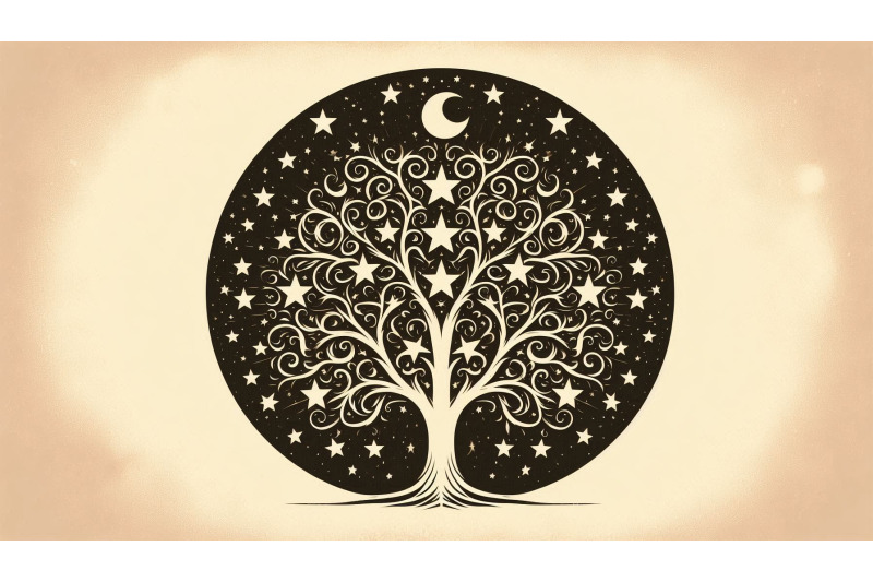 classic-tree-art-with-stars
