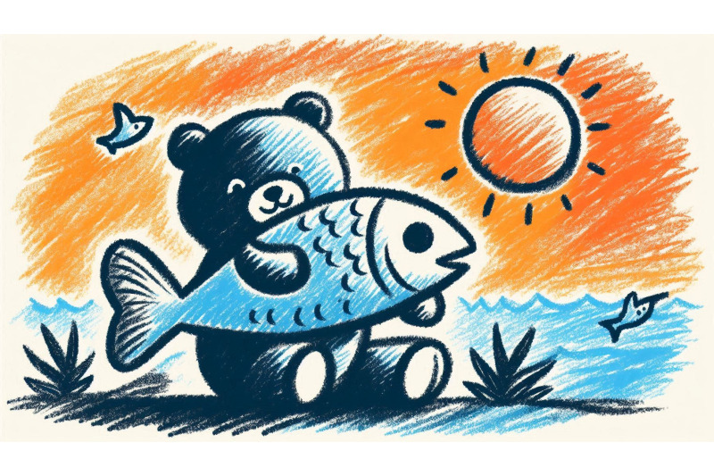 crayon-bear-hug