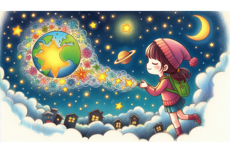 crayon-girl-sending-dreams