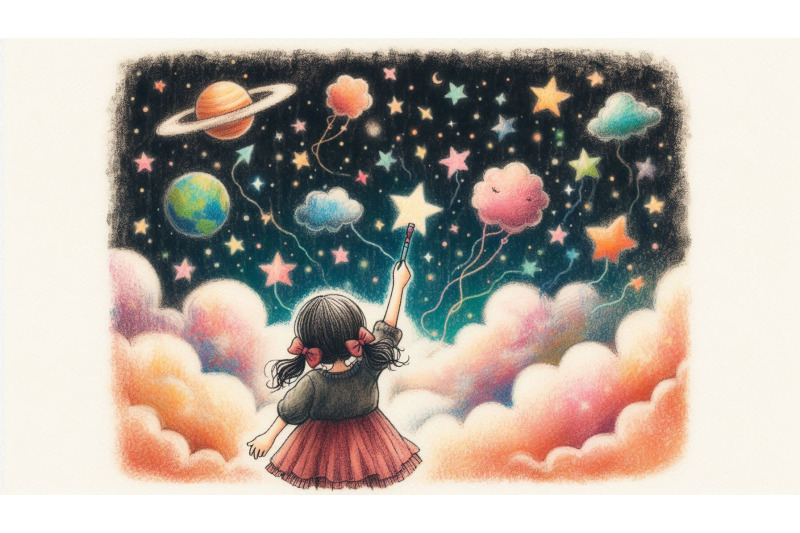crayon-girl-sending-dreams