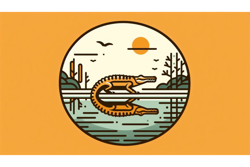 crocodile-calm-river
